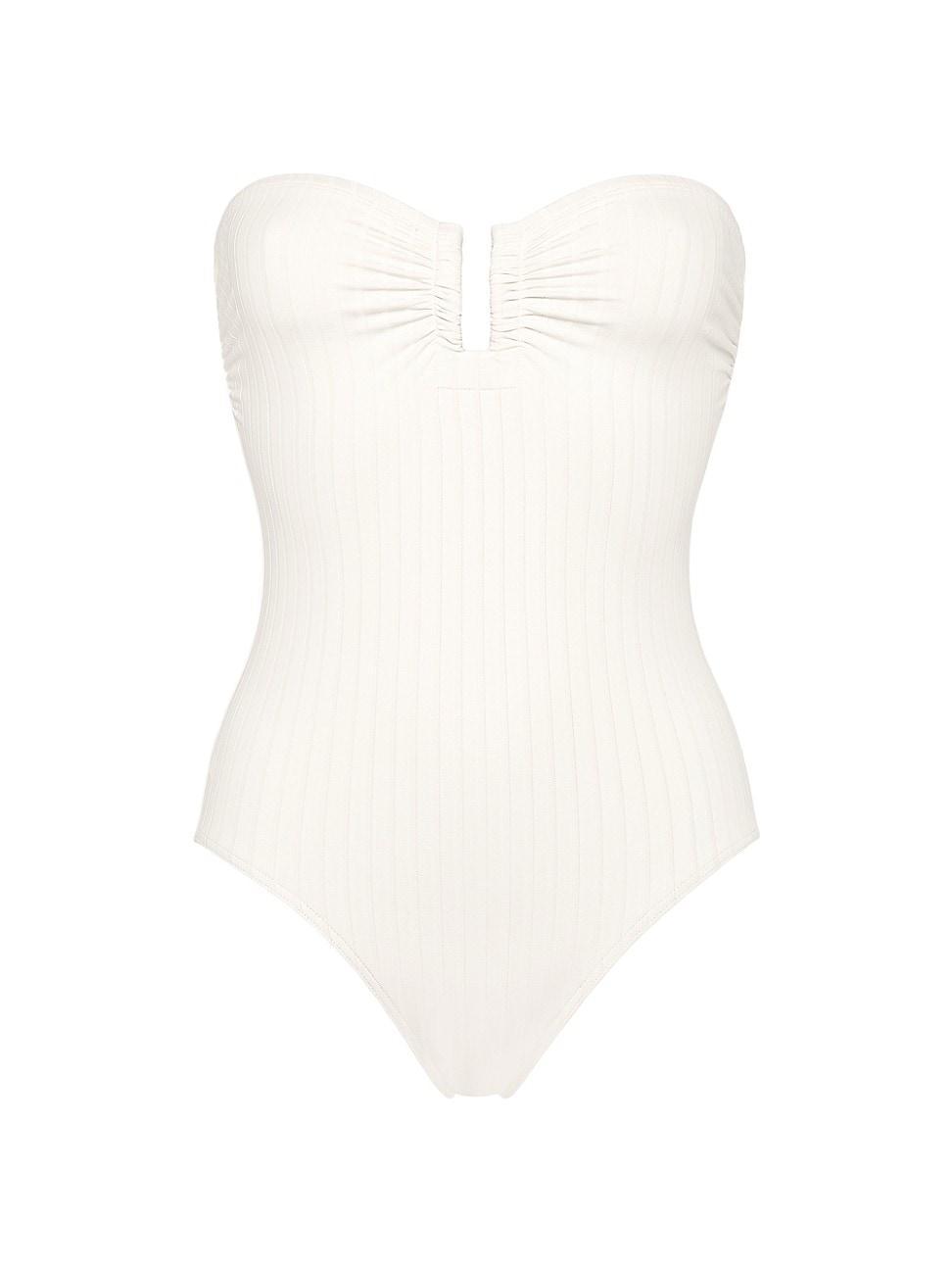 Womens Bossa Nova One-Piece Bustier Swimsuit Product Image