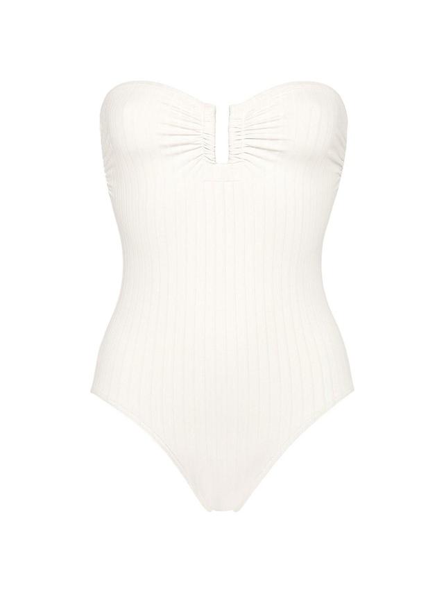 Womens Bossa Nova One-Piece Bustier Swimsuit Product Image