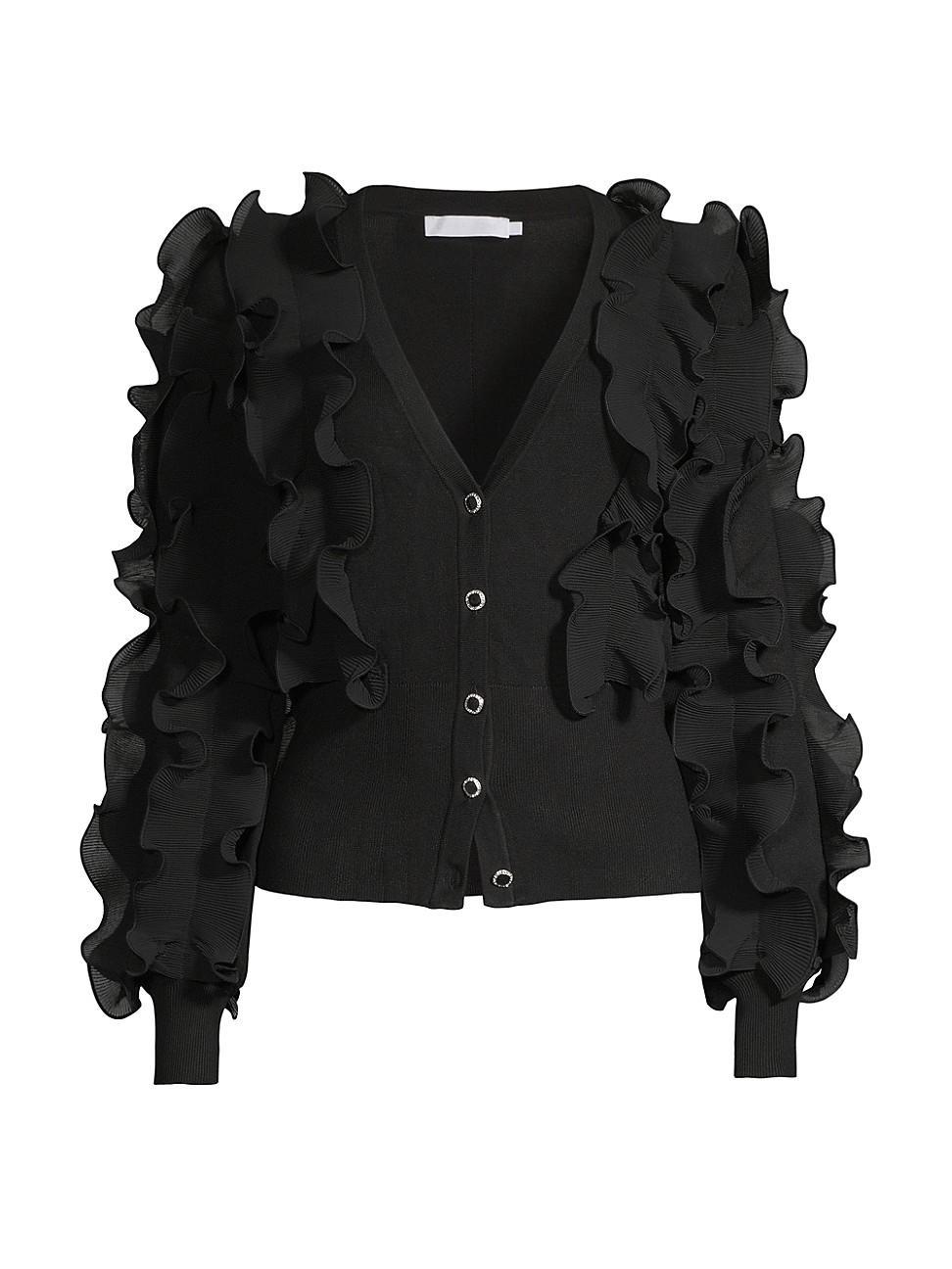 Womens Ciline Ruffled Cardigan Product Image