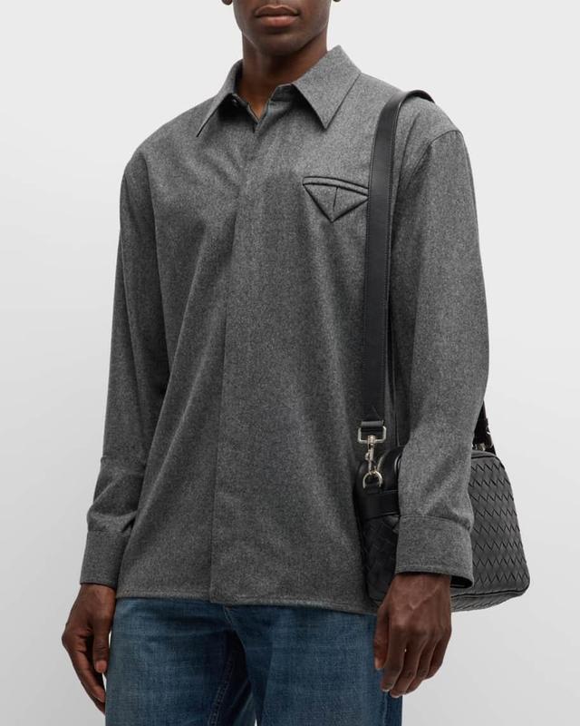 Mens Light Flannel Sport Shirt Product Image