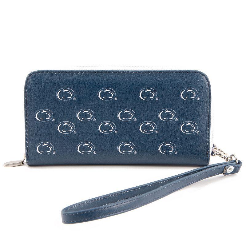 Womens Penn State Nittany Lions Zip-Around Wristlet Wallet - Blue Product Image