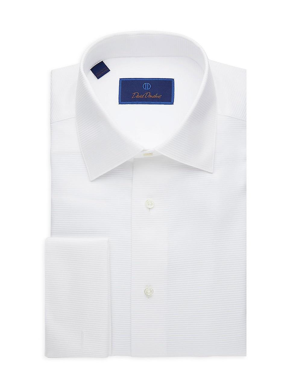 Mens Regular-Fit Horizontal Rib Formal Shirt Product Image