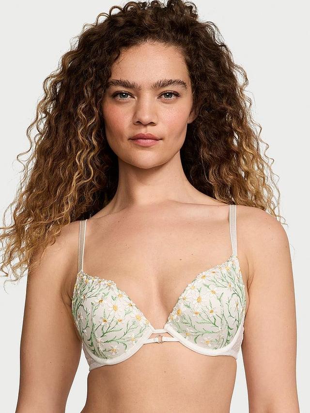 Daisy Chain Embroidery Push-Up Bra Product Image