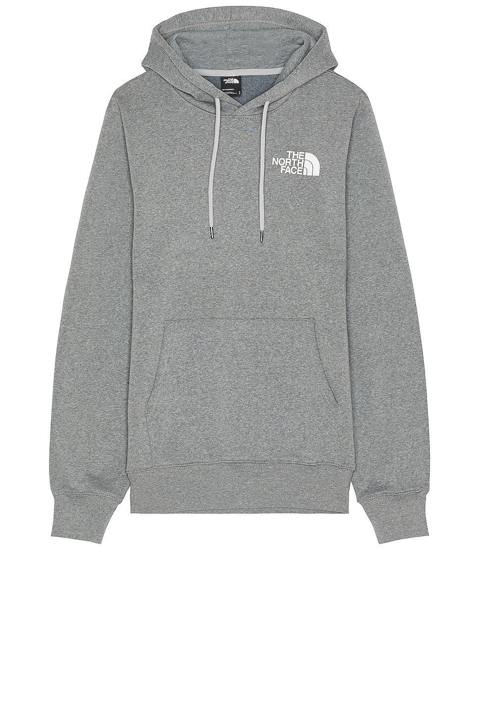 The North Face Box Nse Pullover Hoodie in Tnf Medium Grey Heather & Tnf Black - Grey. Size L (also in S, XL/1X). Product Image