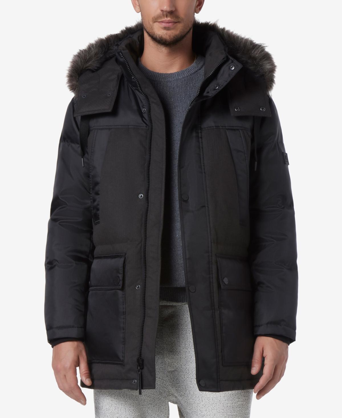 Andrew Marc Tripp Removable Faux Fur Hooded Parka Product Image