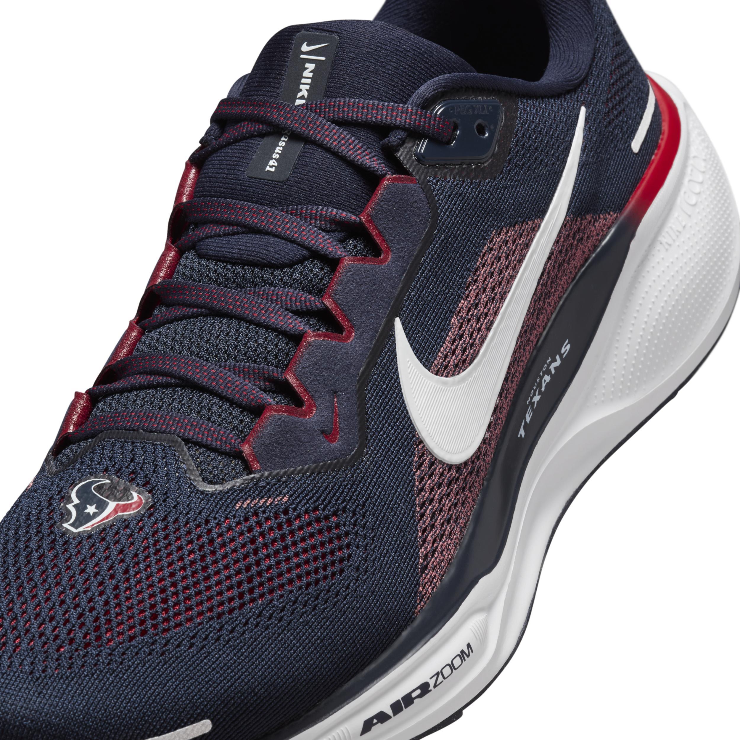 Nike Men's Pegasus 41 NFL Houston Texans Road Running Shoes Product Image