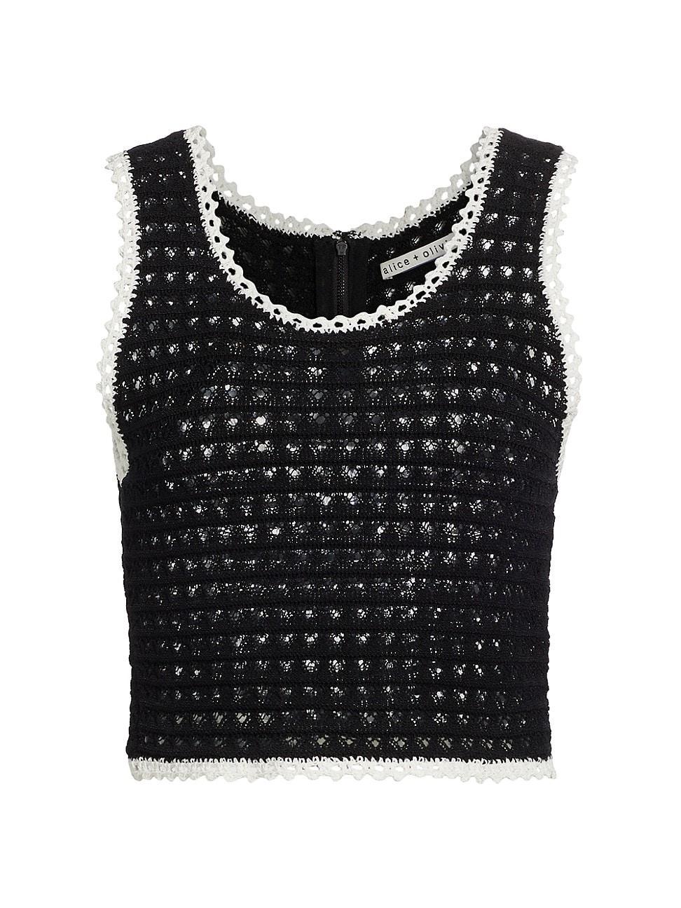 Womens Kamila Pointelle Crop Tank Product Image