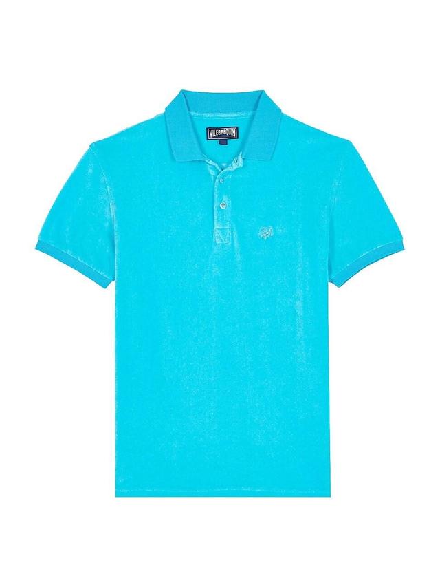 Mens Terry Polo Shirt Product Image