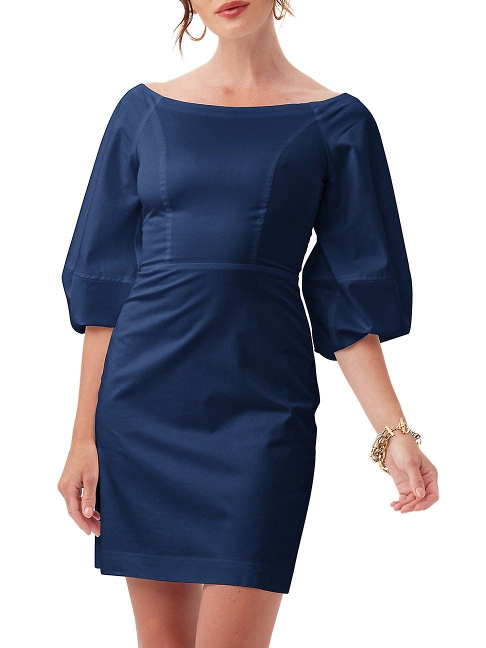 Womens Vero Cotton Sateen Minidress Product Image