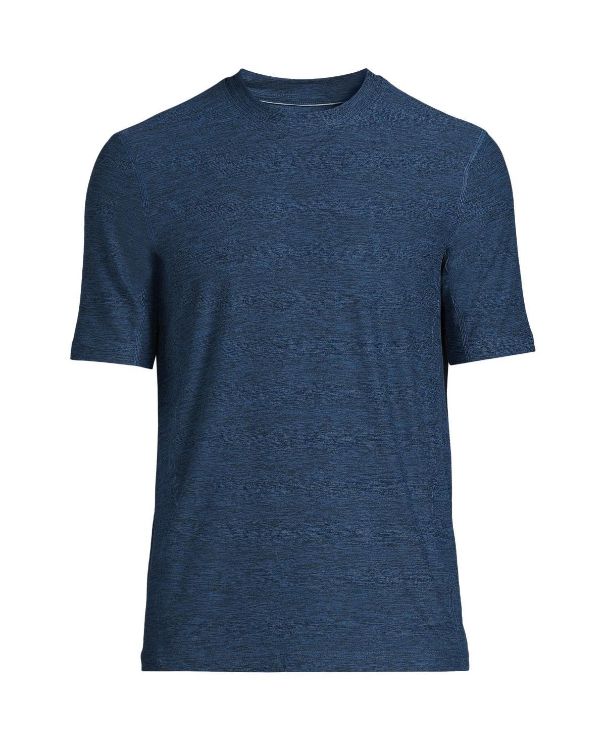 Mens Lands End Short Sleeve Performance Hybrid Crewneck Tee Product Image