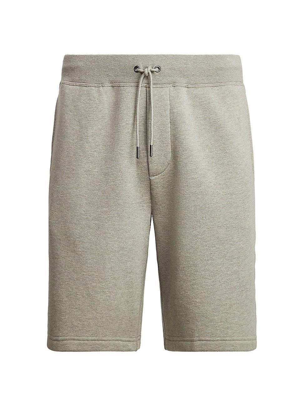 Mens Double Layer Cotton-Blend Sweat Shorts Product Image