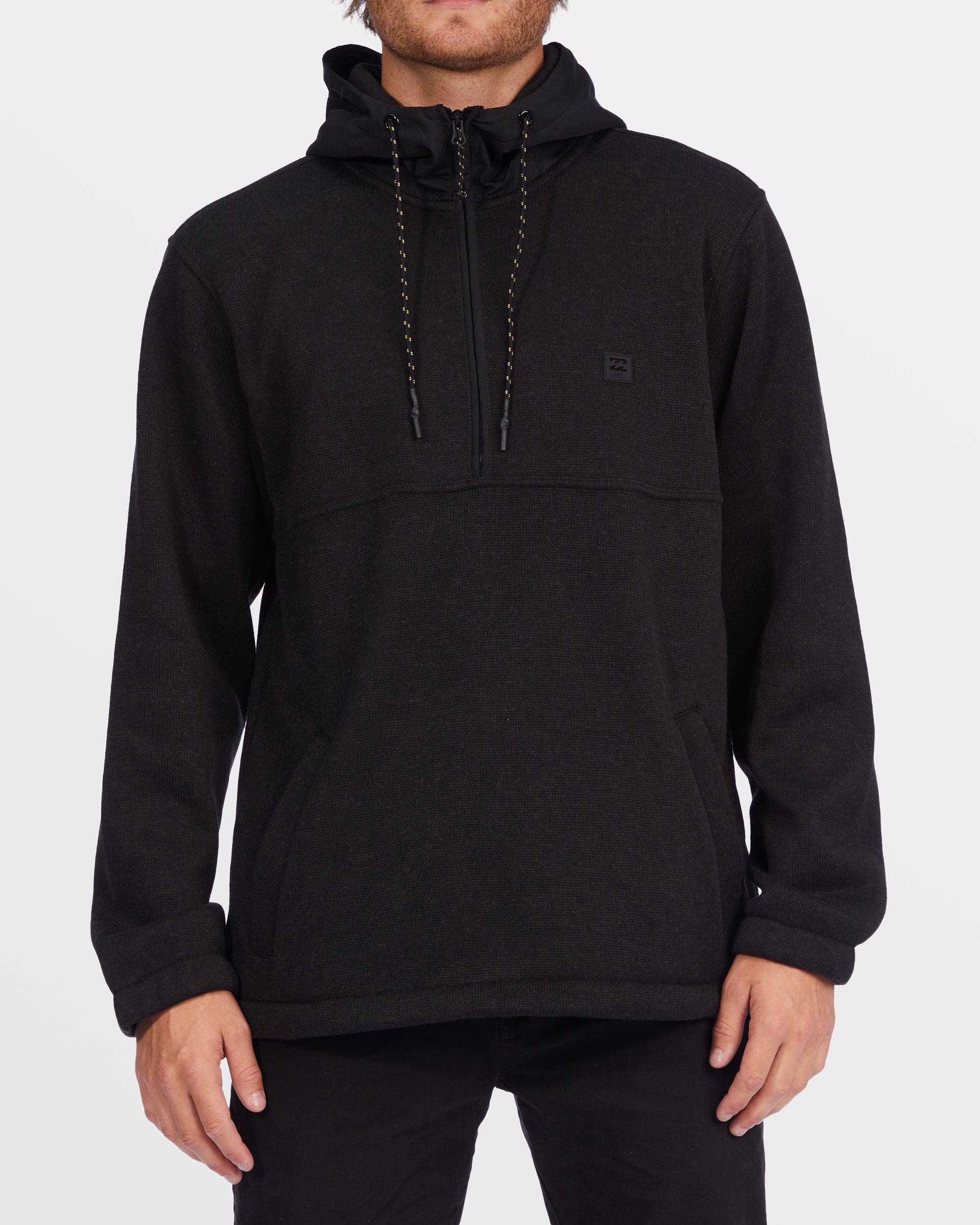 A/Div Boundary Hooded Half-Zip Pullover - Black Heather Male Product Image