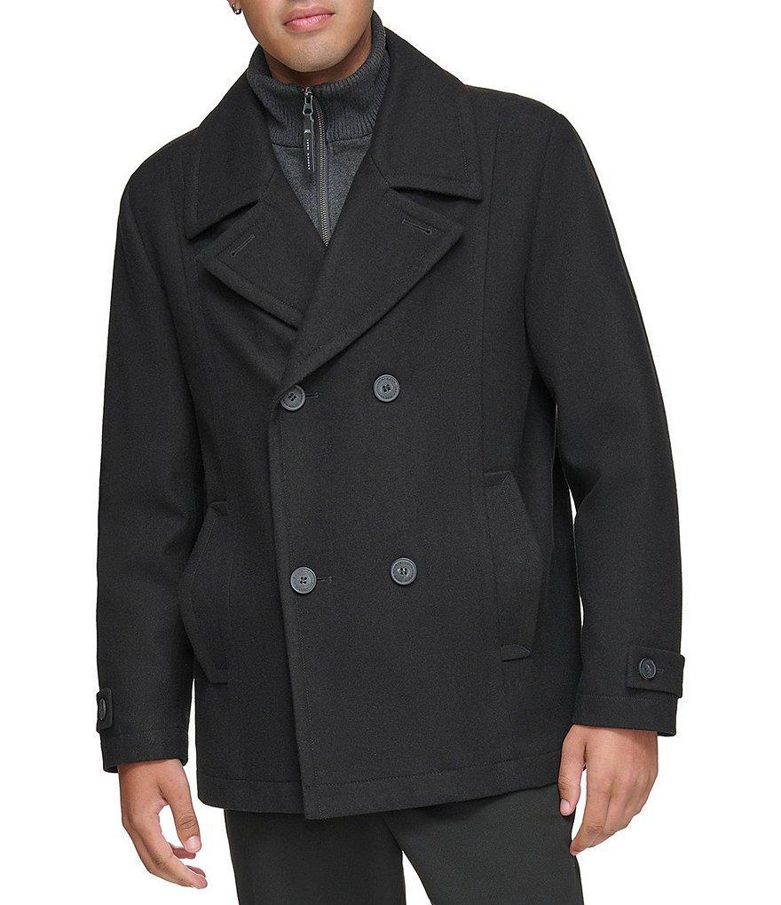 Marc New York Men's Danton Button-Front Wool Peacoat Product Image