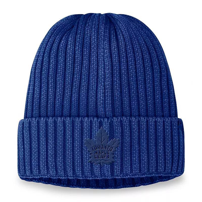 Mens Fanatics Blue Toronto Maple Leafs Authentic Pro Road Tonal Knit Hat Product Image