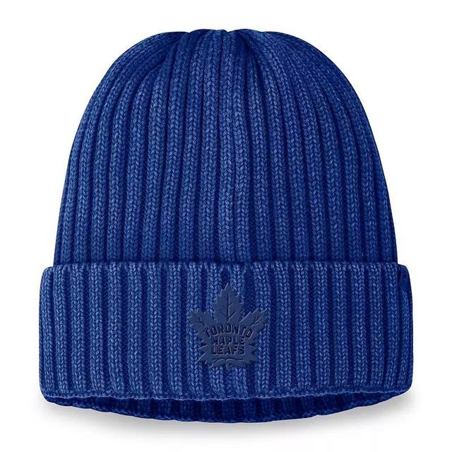 Mens Fanatics Blue Toronto Maple Leafs Authentic Pro Road Tonal Knit Hat Product Image