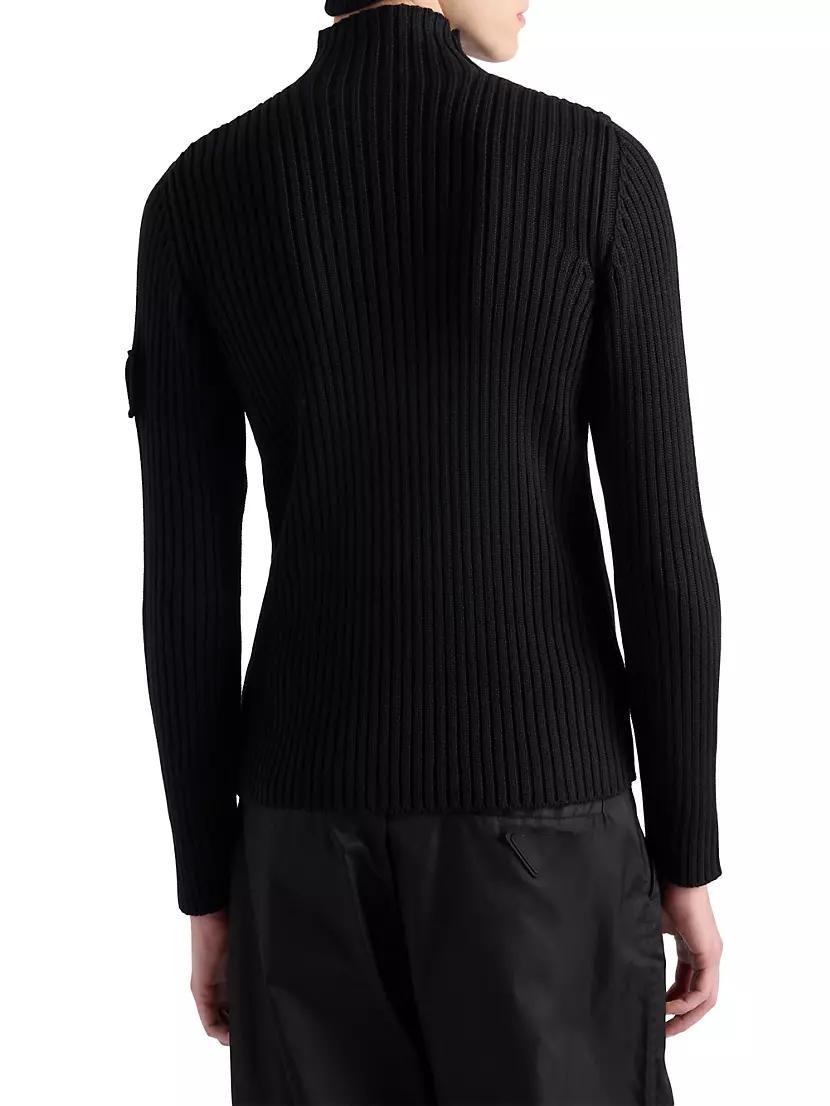 Wool Mock Turtleneck Sweater Product Image