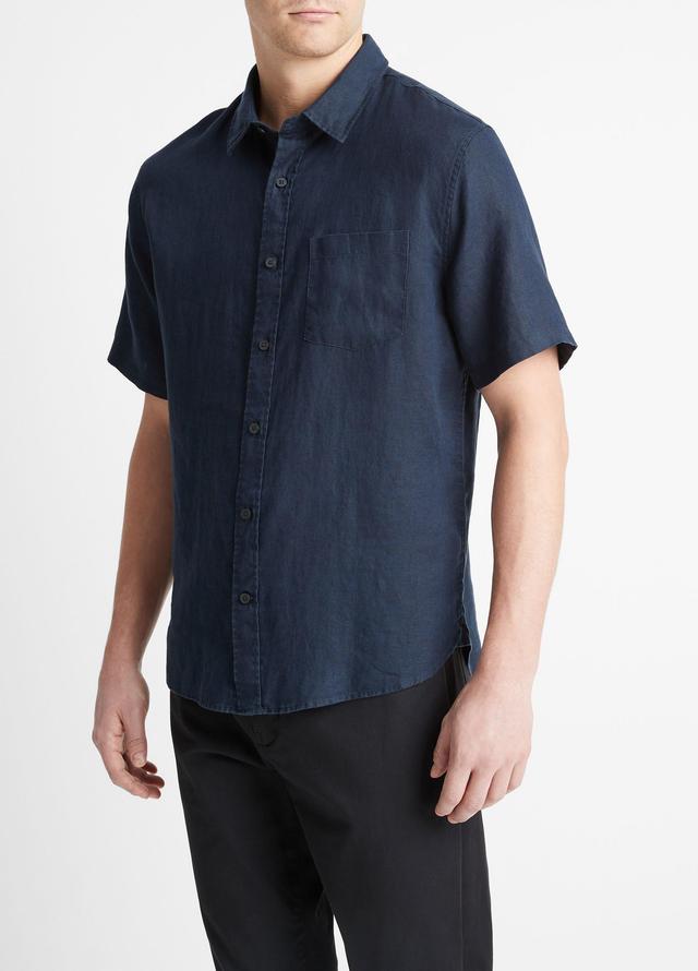 Linen Short-Sleeve Shirt Product Image