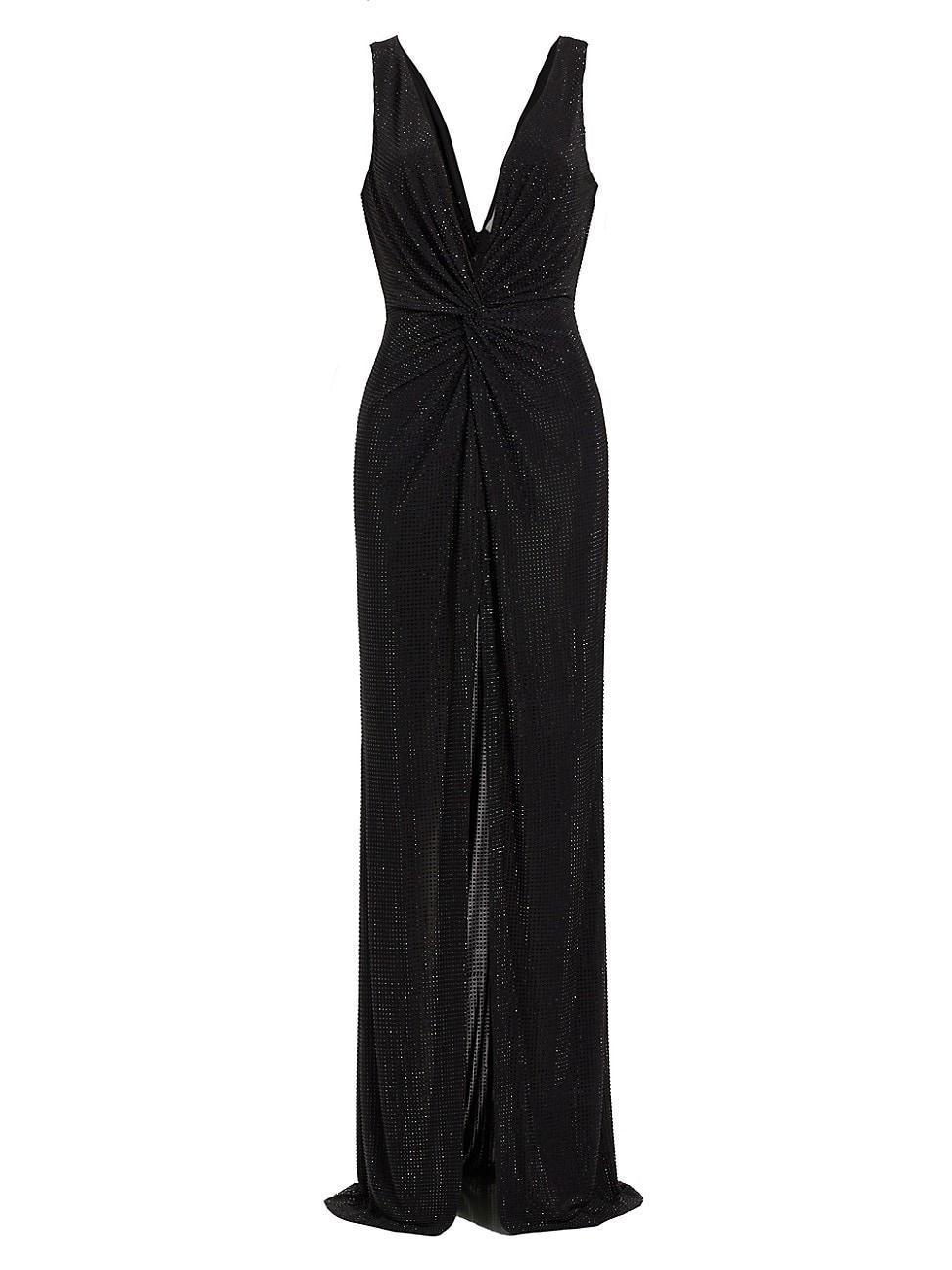 Ramy Brook Rosalyn Studded Plunge Neck Gown Product Image