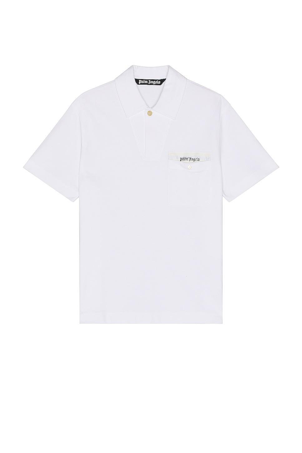 Palm Angels Polo White. (also in ). Product Image