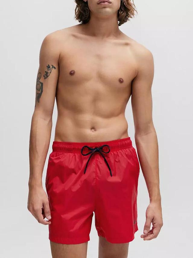 Ultra Light Quick Dry Swim Shorts with Logo Print Product Image