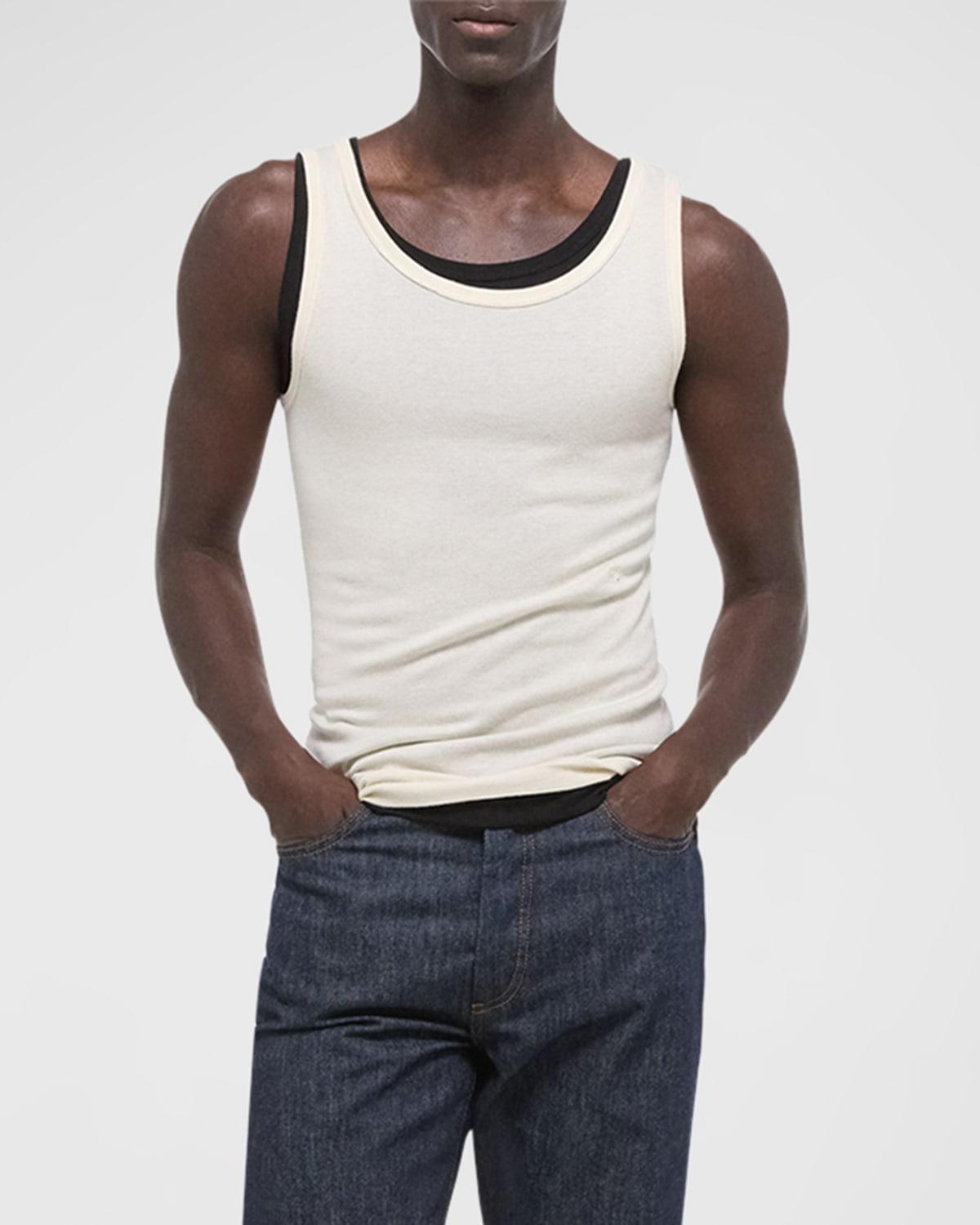 Mens Ribbed Tank Top Product Image