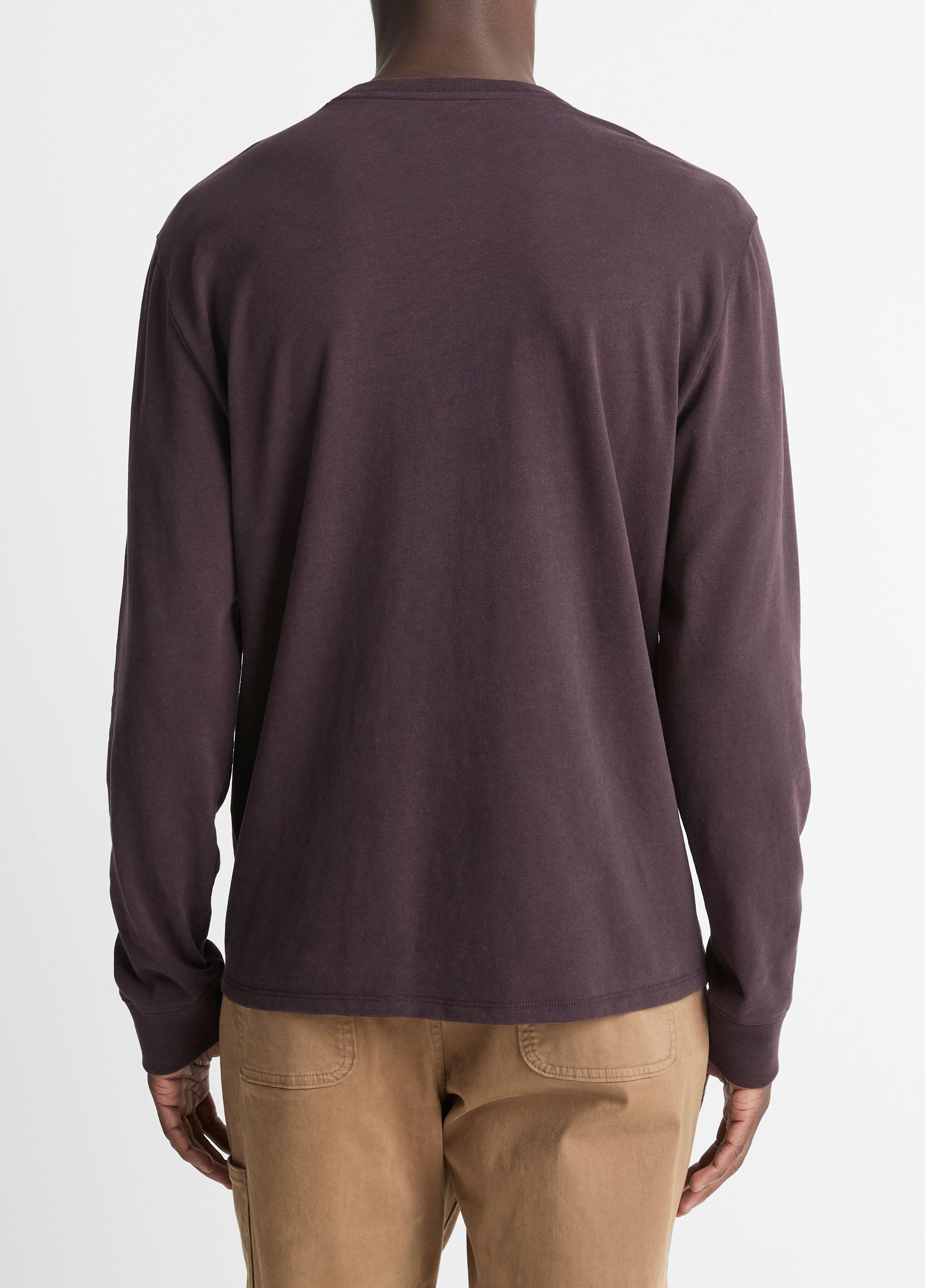 Sueded Jersey Long-Sleeve Pocket T-Shirt Product Image