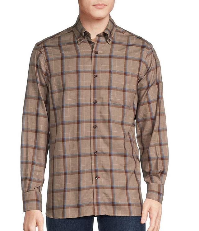 Cremieux Blue Label The Gamekeeper Collection Plaid Cotton Twill Long Sleeve Woven Shirt Product Image