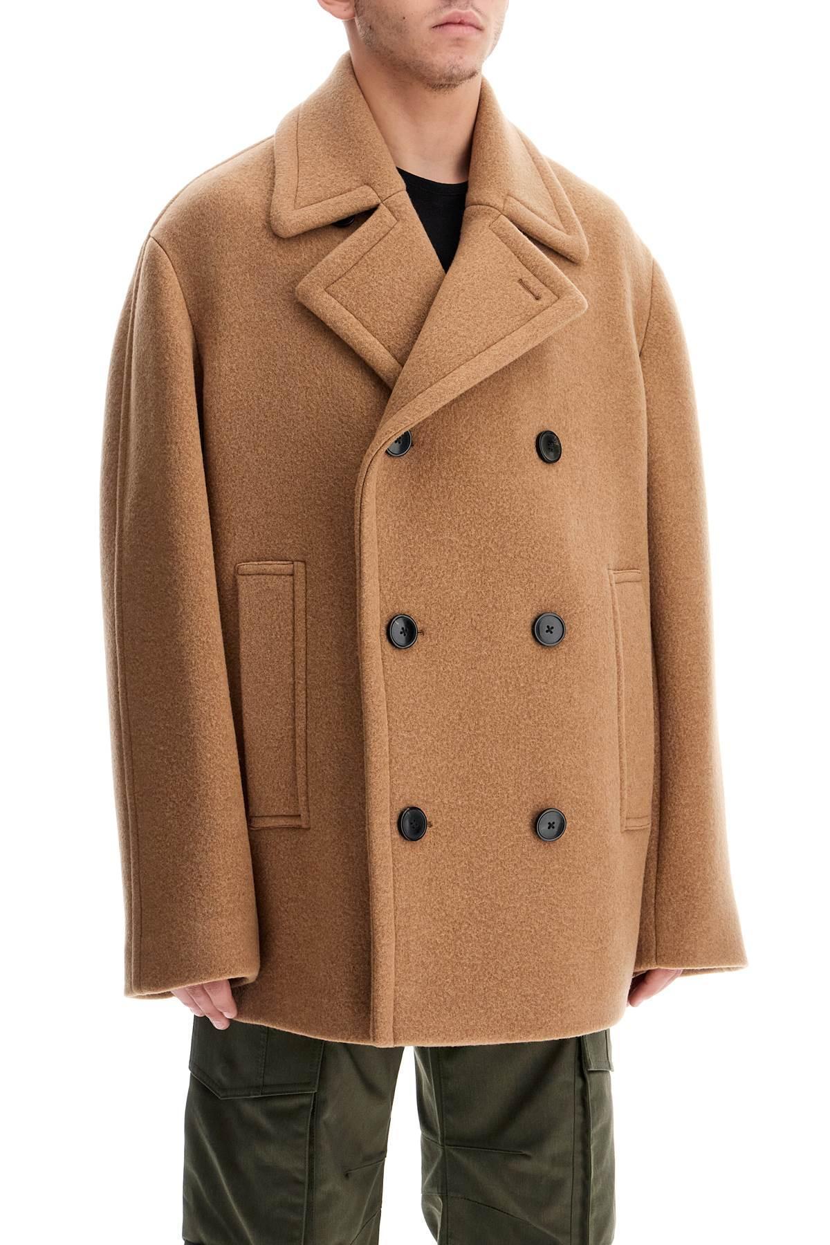 DRIES VAN NOTEN Wool Coat For Men In Brown Product Image