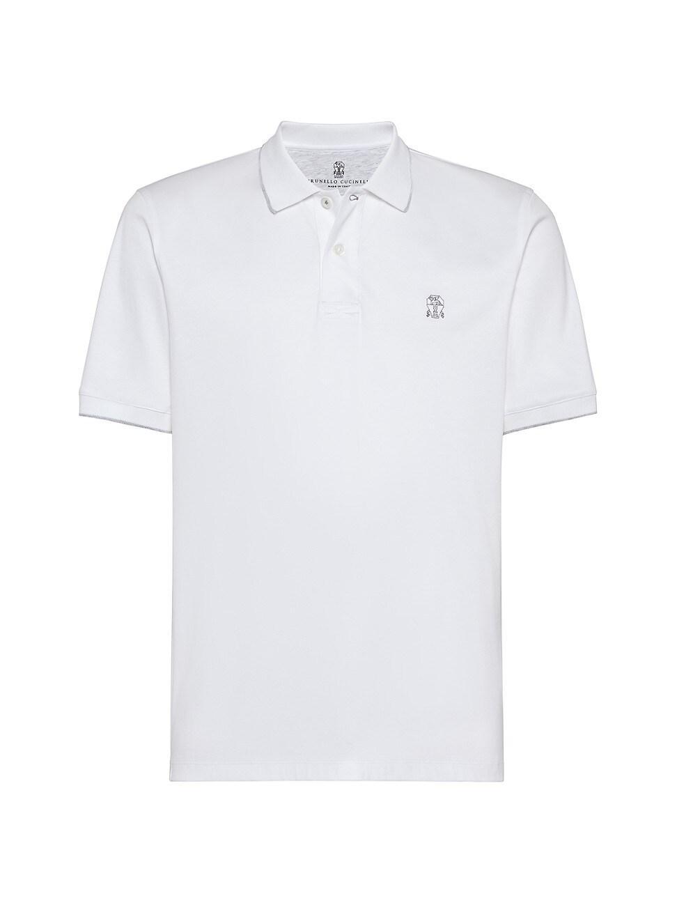 Mens Cotton Jersey Polo Shirt With Logo product image