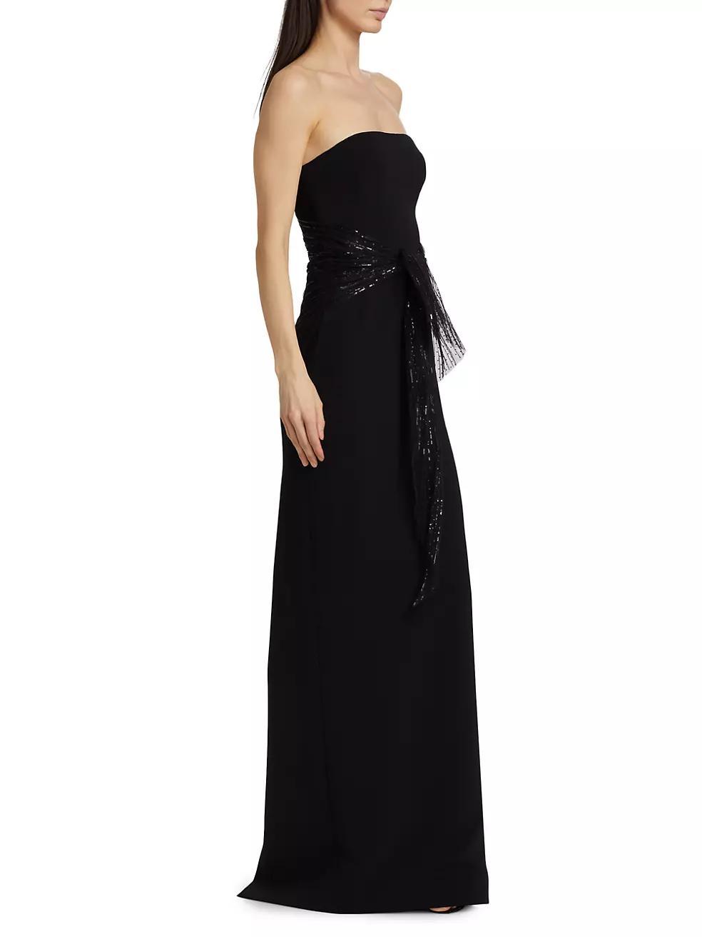 Audrey Strapless Column Gown Product Image