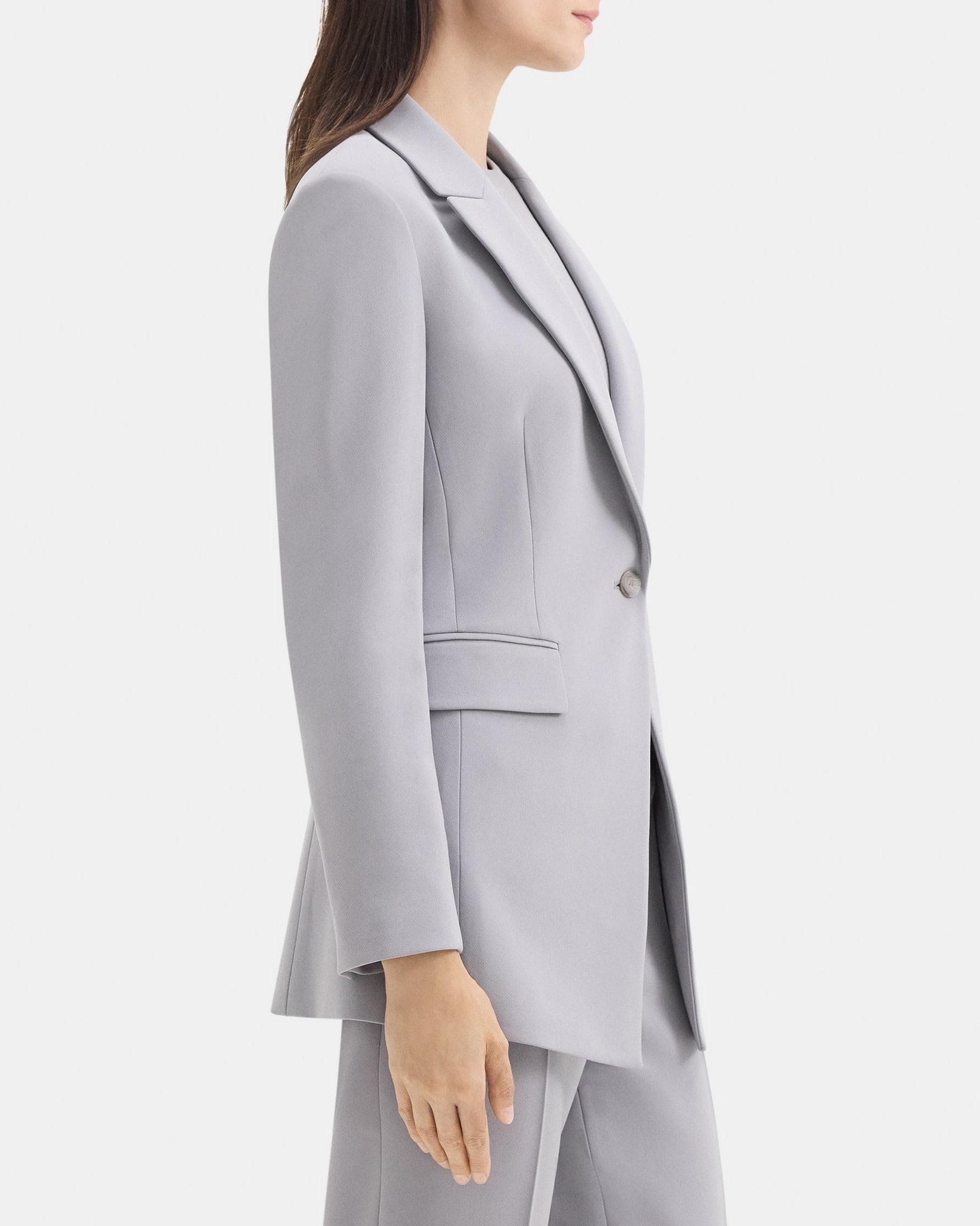 Single-Breasted Blazer in Crepe Product Image