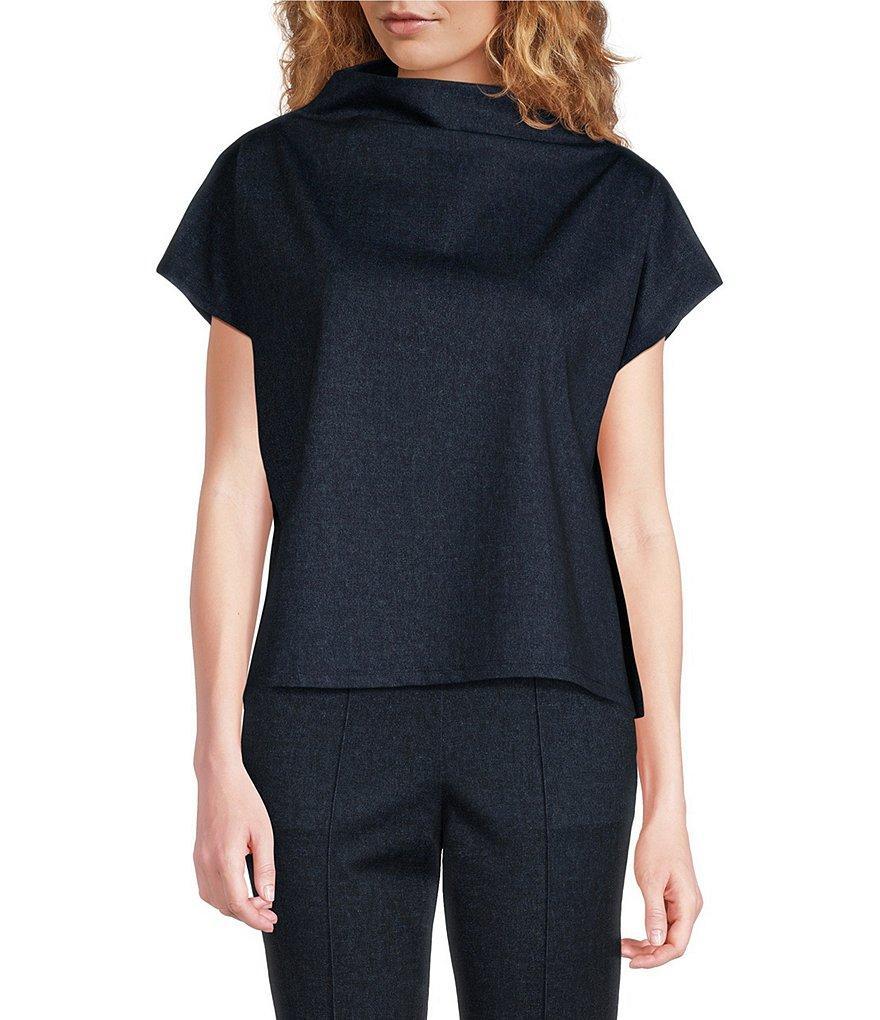 Jude Connally Tillie Stretch Jude Cloth Wrinkle-Free And Easy Care Stretch Knit Funnel Neck Cap Sleeve Top Product Image