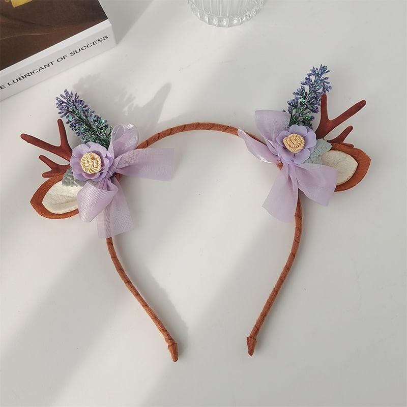 Christmas Deer Horn Party Headband (Various Designs) Product Image