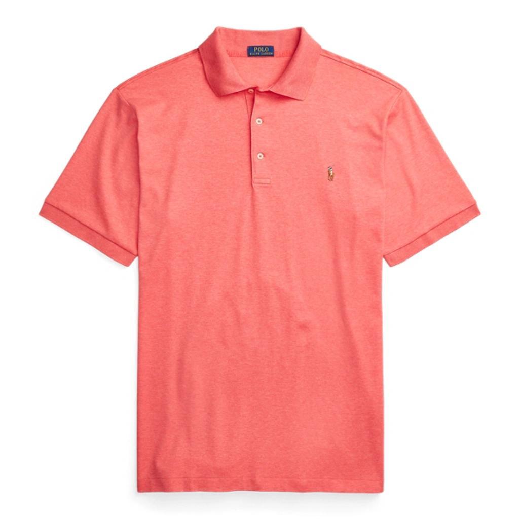 Cotton Mesh Solid Classic Fit Polo Shirt In Highland Rose Heather Product Image