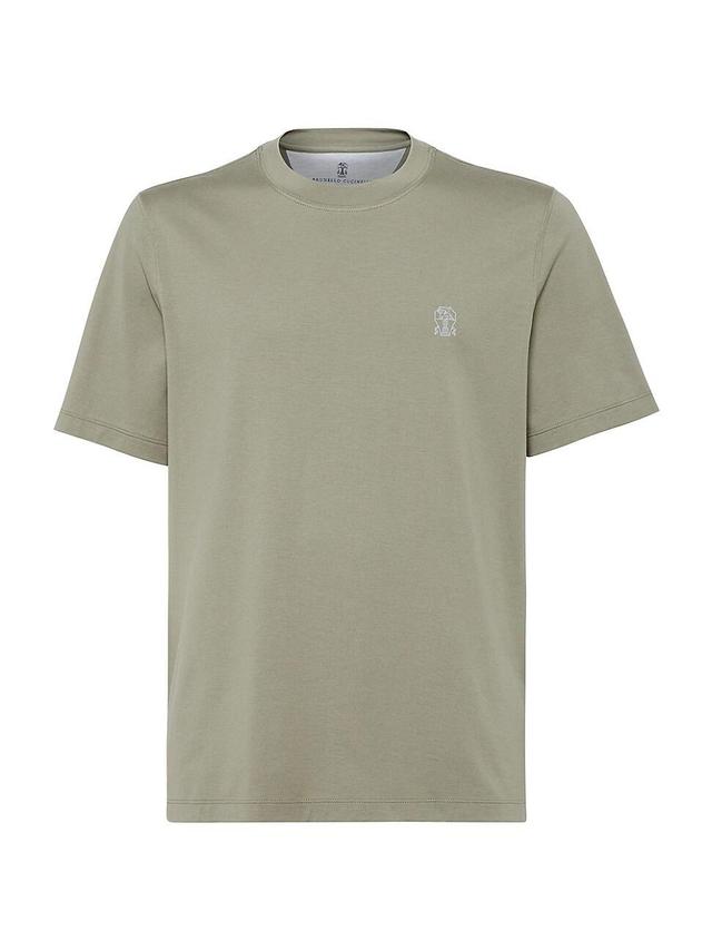 Mens Cotton Jersey Crew Neck T-Shirt Product Image