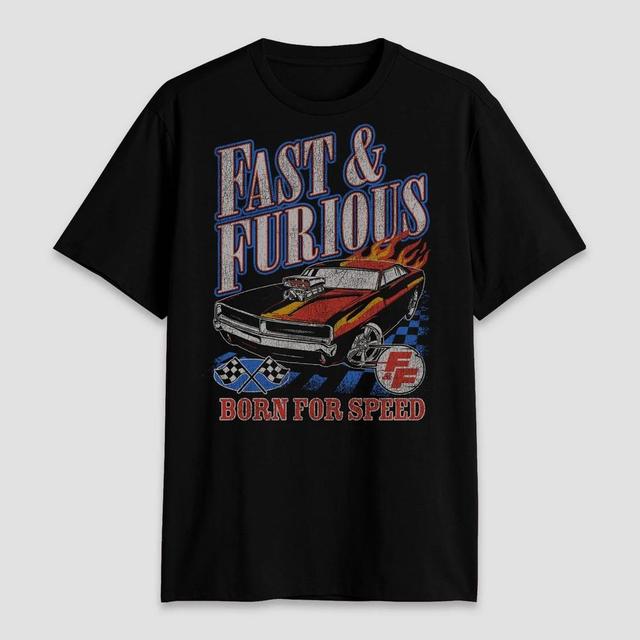 Mens The Fast and the Furious Short Sleeve Graphic Jersey - Black Product Image