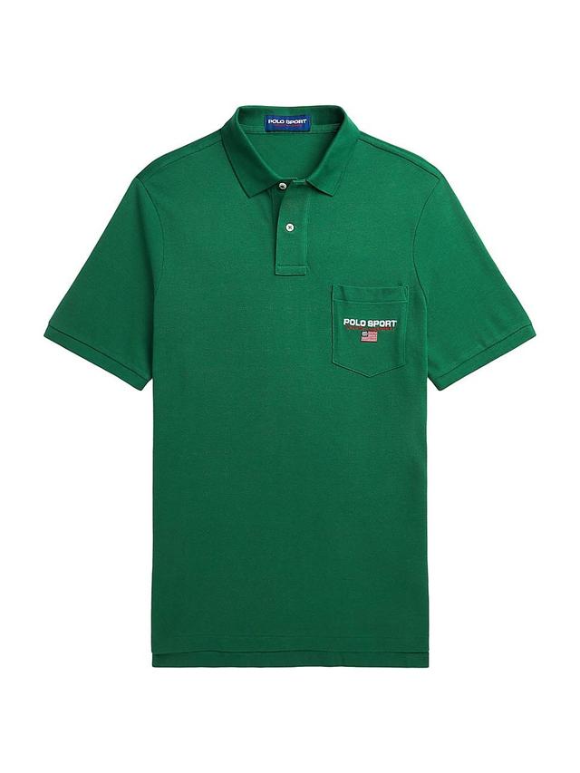 Mens Cotton Polo Shirt Product Image