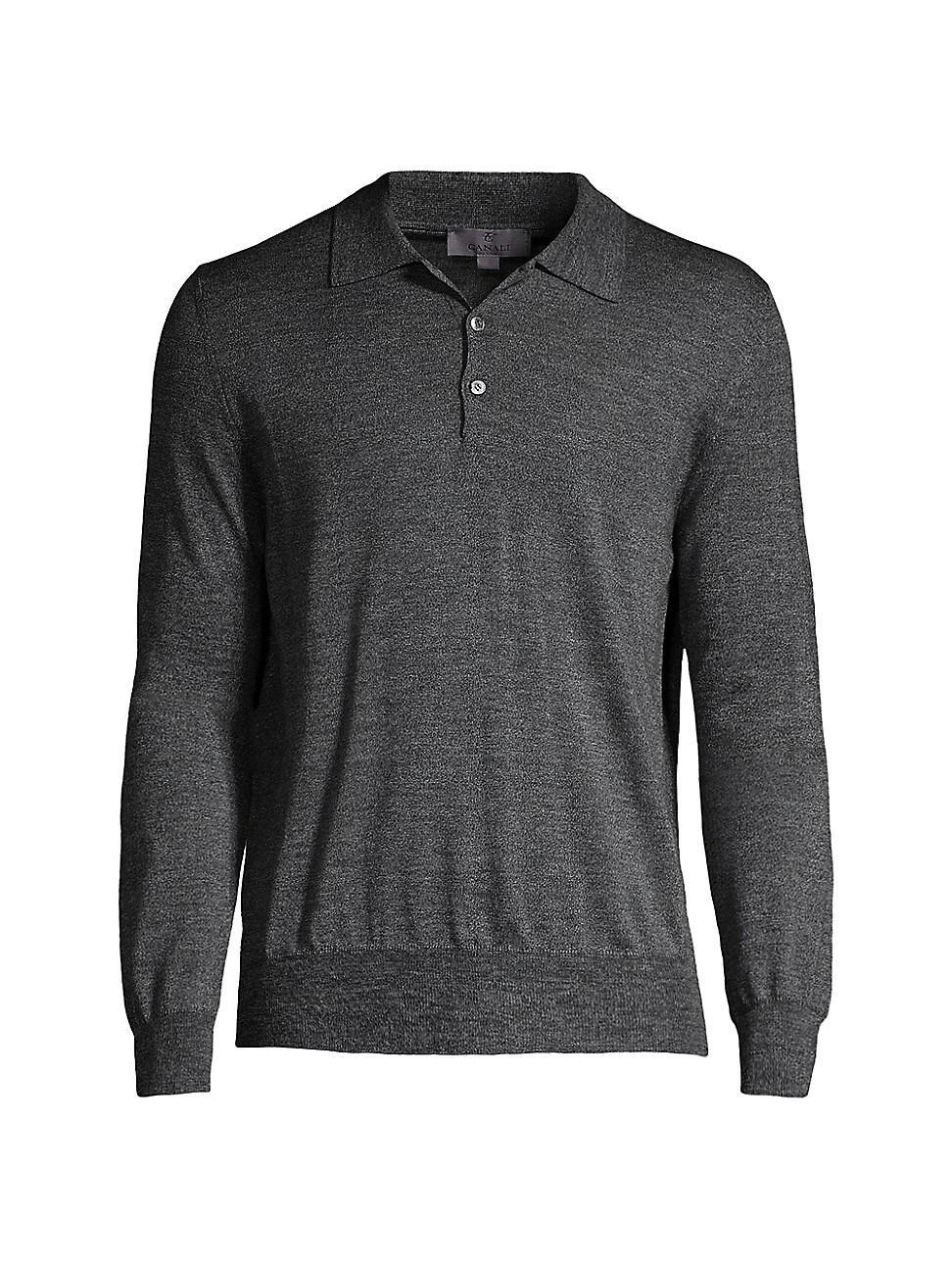 Mens Modern-Fit Wool Polo Shirt Product Image