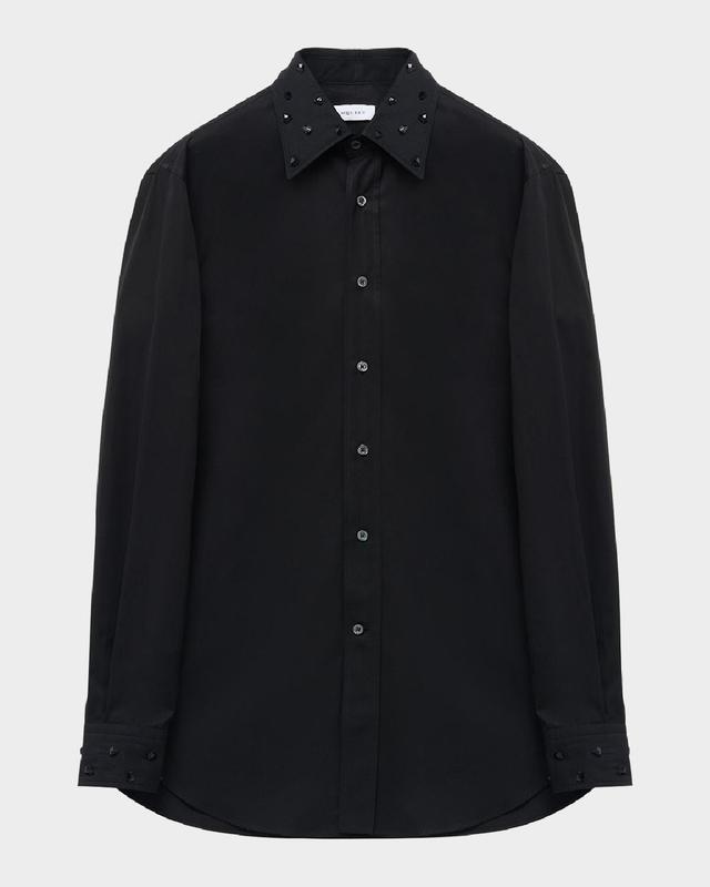 Mens Studded Poplin Button-Down Shirt Product Image