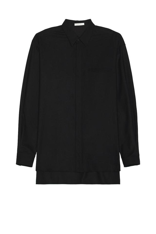 The Row Fili Shirt Black. (also in L, S, XL/1X). Product Image