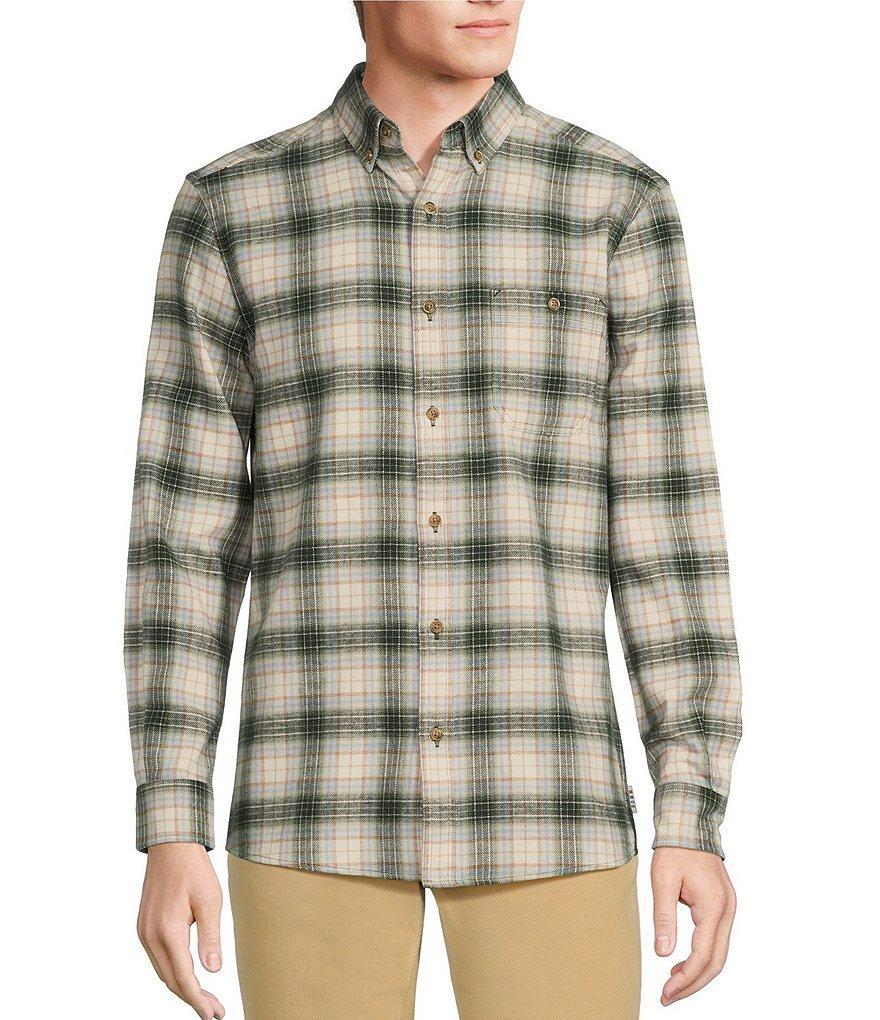 Rowm Long Sleeve Portuguese Flannel Medium Plaid Shirt Product Image