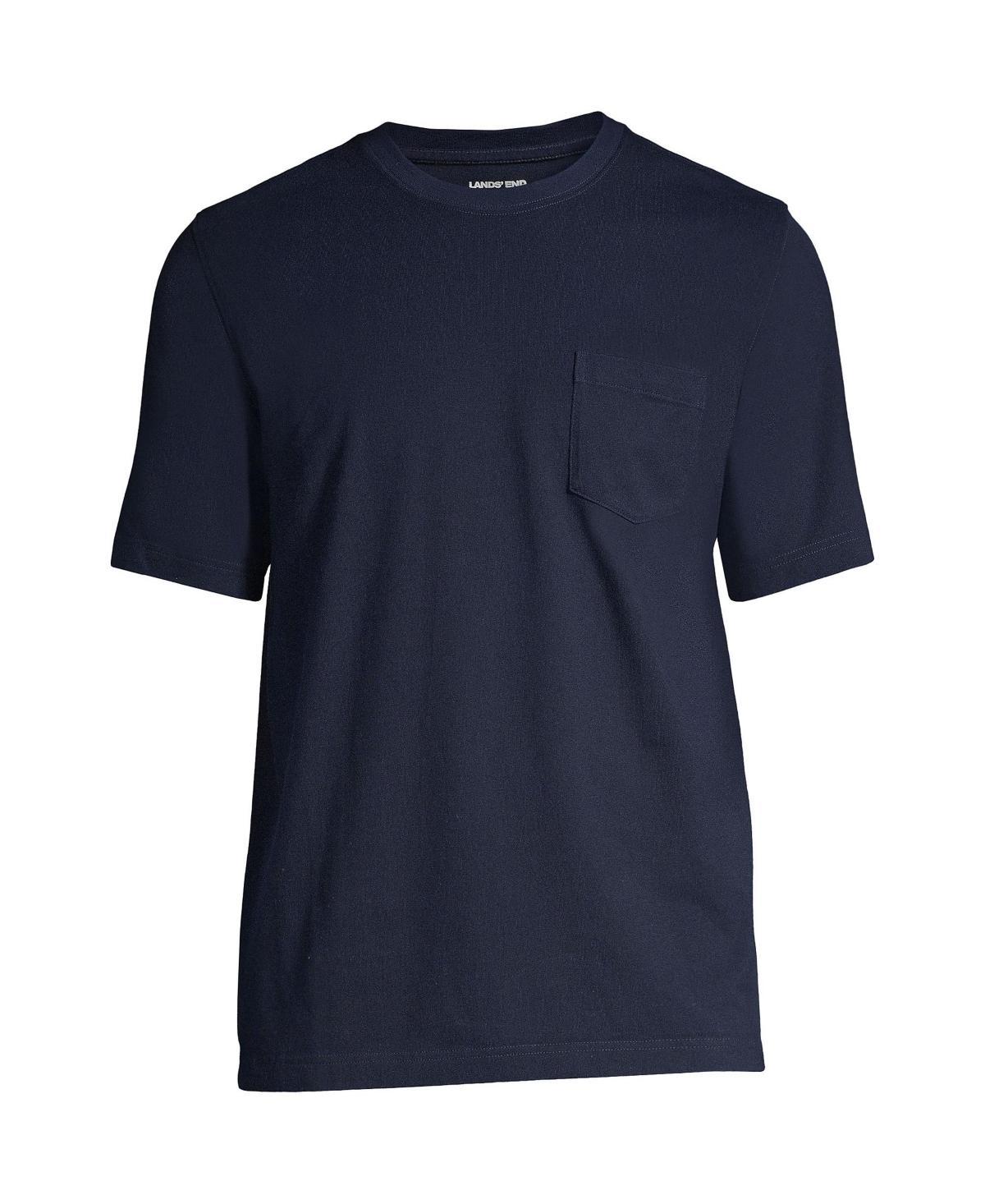 Mens Lands End Super-T Short Sleeve T-Shirt with Pocket Product Image