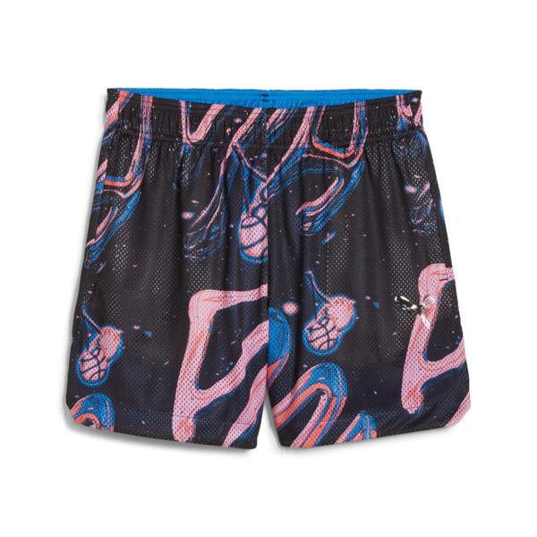 PUMA Cherry On Top Women's All-Over Print Mesh Basketball Shorts Product Image