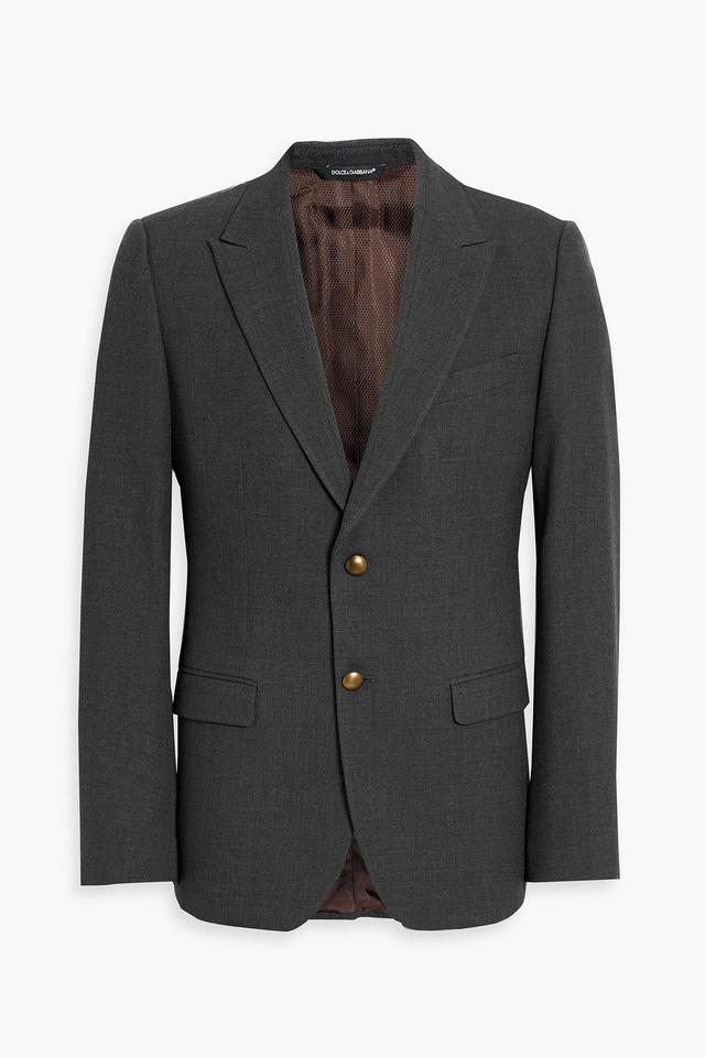 Wool Blazer In Dark Gray Product Image