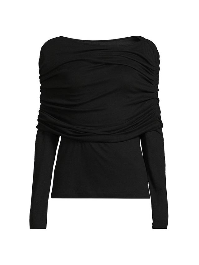 Womens Layering Jersey Ruched Top Product Image