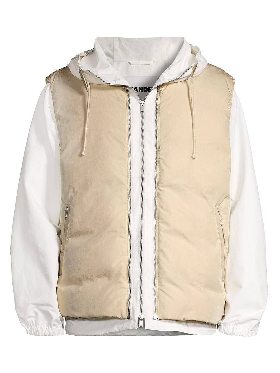 Mens Down Hooded Jacket Product Image