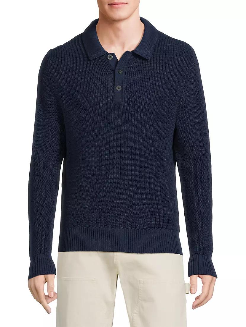 Cotton Polo Sweater Product Image