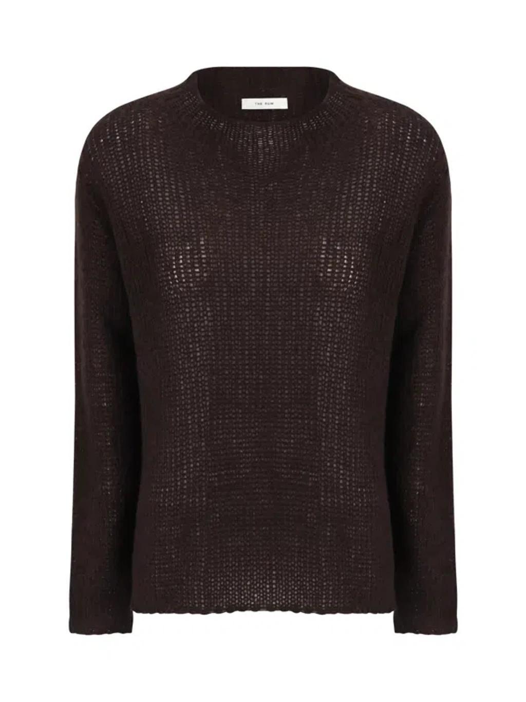 Helios Brushed Jumper In Brown Product Image