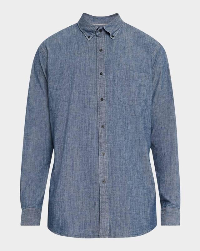 Men's Tamworth Chambray Cotton-Stretch Sport Shirt Product Image