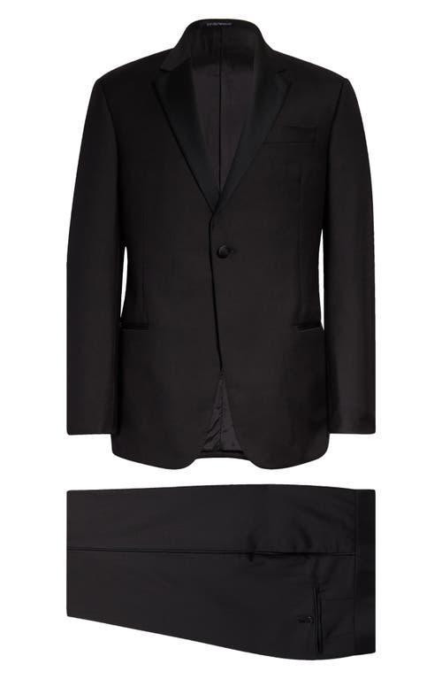 Men's Solid Peak-Lapel Tuxedo Product Image